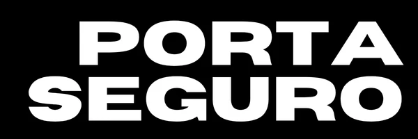 Logo porta seguro fondo negro